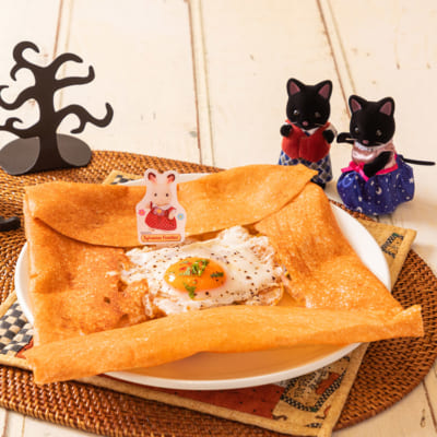 「チッタシルバニアタウン～ハロウィン～」コラボメニュー：SPICE CRAFT newtab パンプキンチーズガレットほしぞら風 FOOD パンプキンチーズガレットほしぞら風