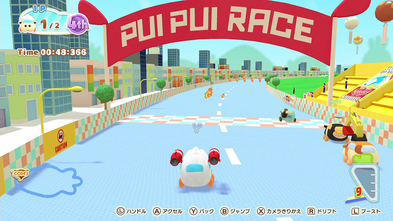 Nintendo Switch「PUI PUI モルカー Let’s！モルカーパーティー！」ミニゲーム場面4