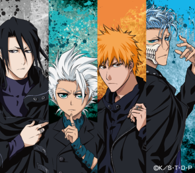 「BLEACH」オンラインくじ BLACK & ROCK　ミニ色紙 4人ver.