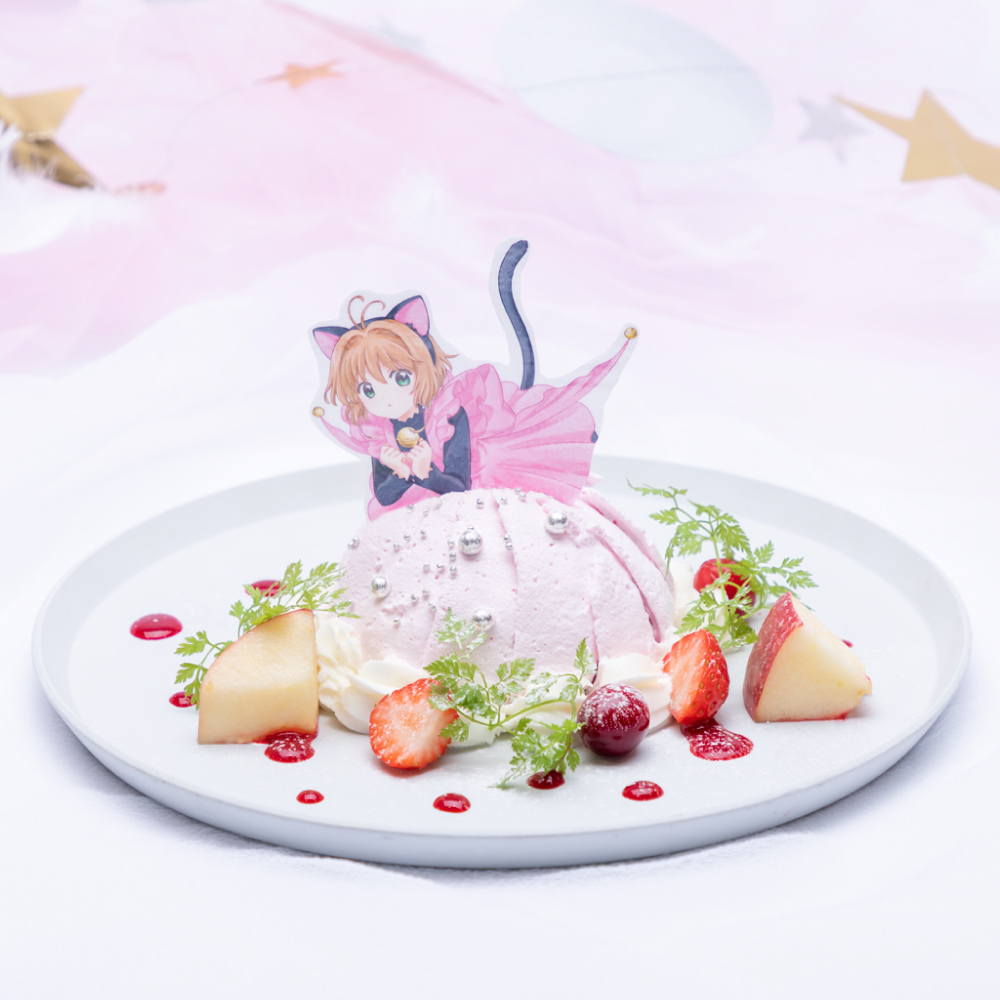 「カードキャプターさくら」コラボカフェ　さくらのドールケーキ　ピンクver.