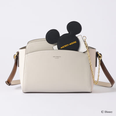 & chouette「Mickey Collection」ミッキー／パスケース付きショルダーバッグ