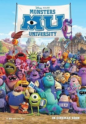 「ピクサー映画作品人気ランキング」10位 モンスターズ・ユニバーシティ