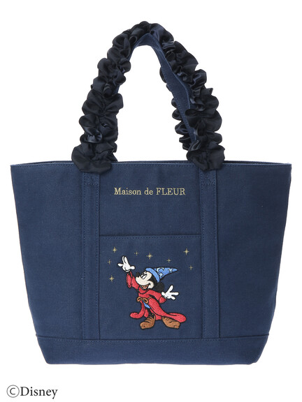 【WEB限定受注生産】 Disney Collection 『FANTASIA』FANTASIA Mickeyフリルトートプチバッグ ネイビー