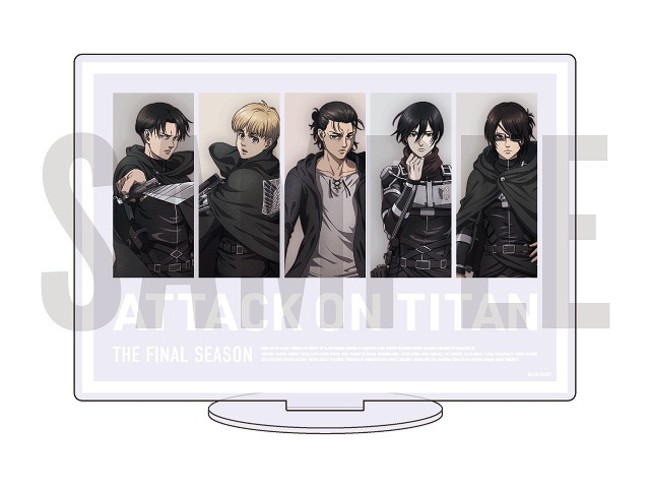 「MAPPA×TSUTAYA　進撃の巨人 The Final Season　原画集発売記念　POP UP SHOP」アクリルボード