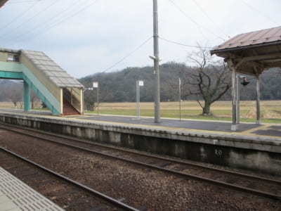 「Free!聖地巡礼」岩美駅ホームの景色１