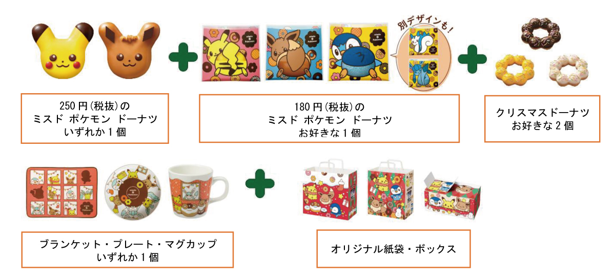 misdo Pokémon「ことしもいっしょコレクション」ドーナツセット