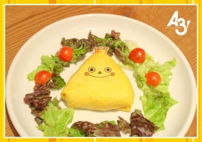 「A3!」×TOWER RECORDS CAFE　斑鳩三角 さんかくクンオムライス