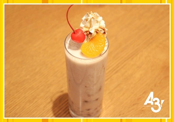 「A3!」×TOWER RECORDS CAFE 兵頭十座 クリームあんみつドリンク