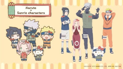 「NARUTO＆BORUTO×サンリオ」コラボイラスト：ハローキティ