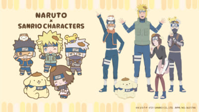 「NARUTO＆BORUTO×サンリオ」コラボイラスト：ポムポムプリン