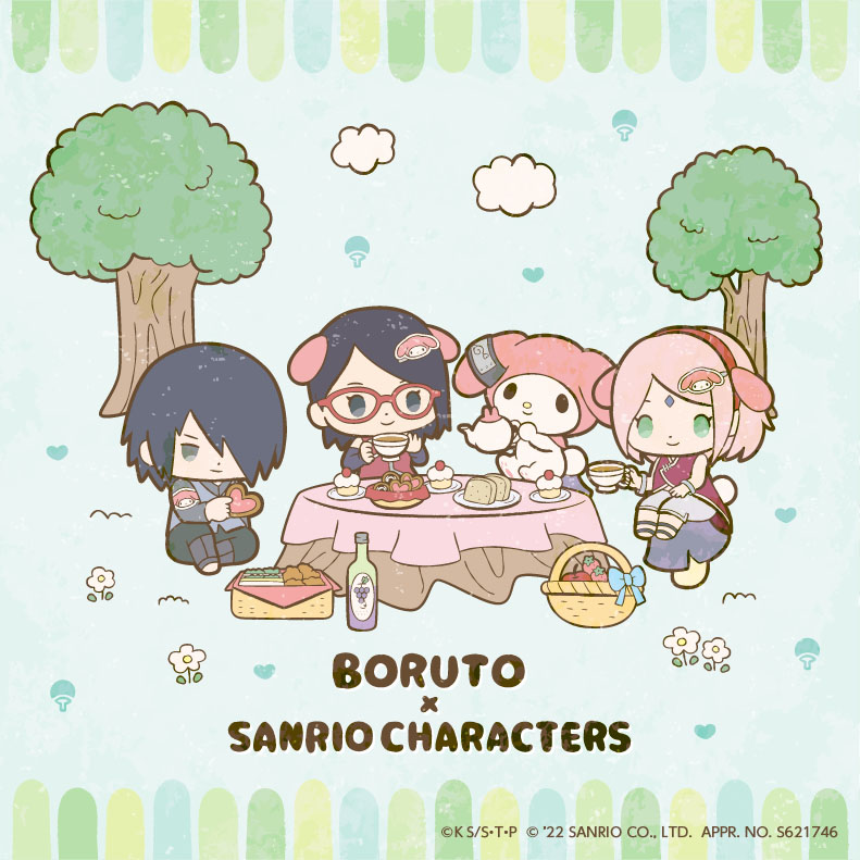 「NARUTO＆BORUTO×サンリオ」コラボイラスト：マイメロディ①