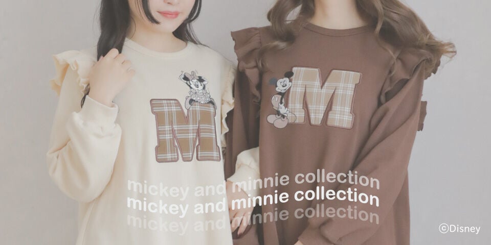 「mickey and minnie Collection」メインビジュアル