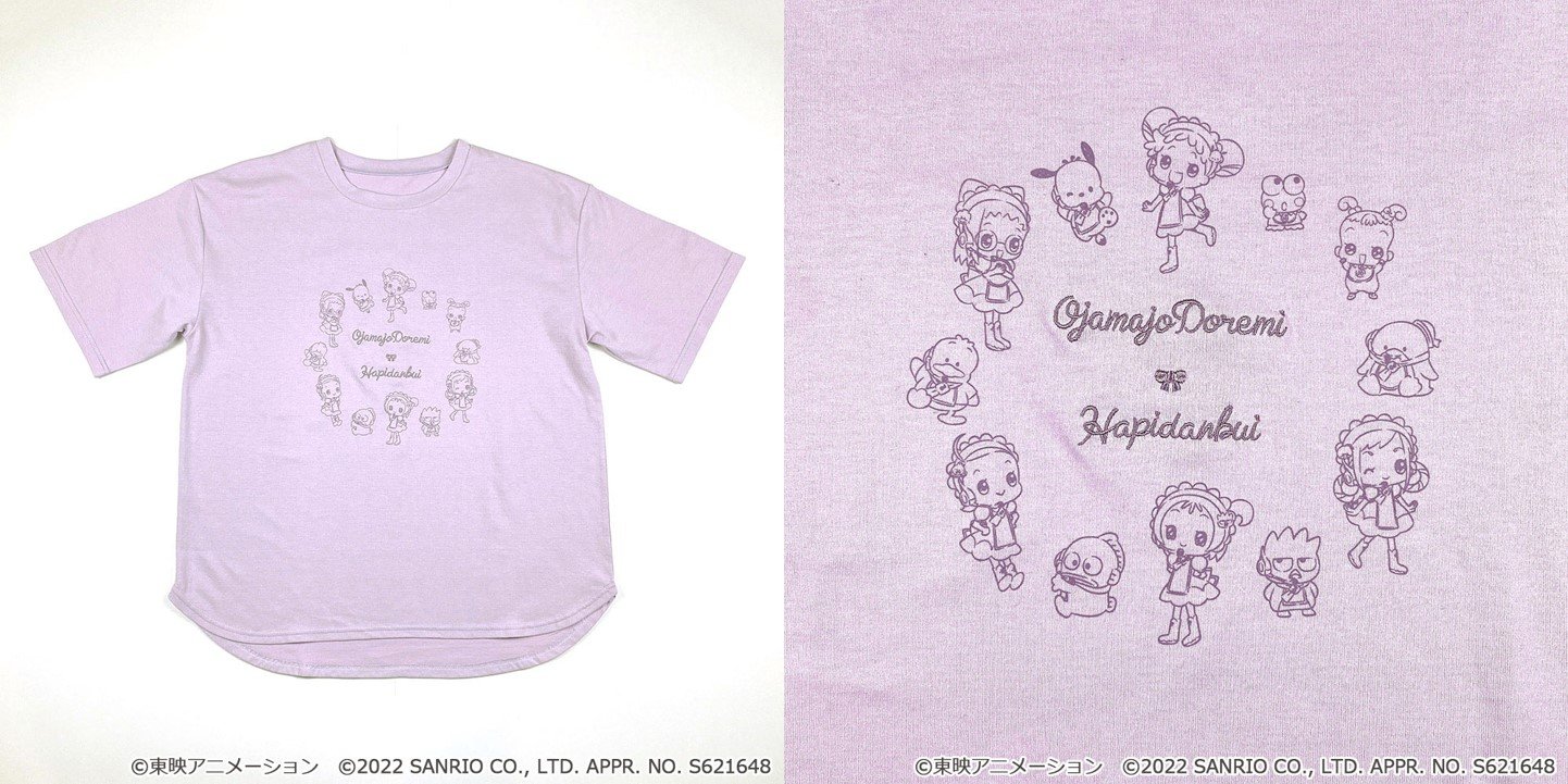 「おジャ魔女どれみ」×「はぴだんぶい（サンリオ）」チュニックTシャツ