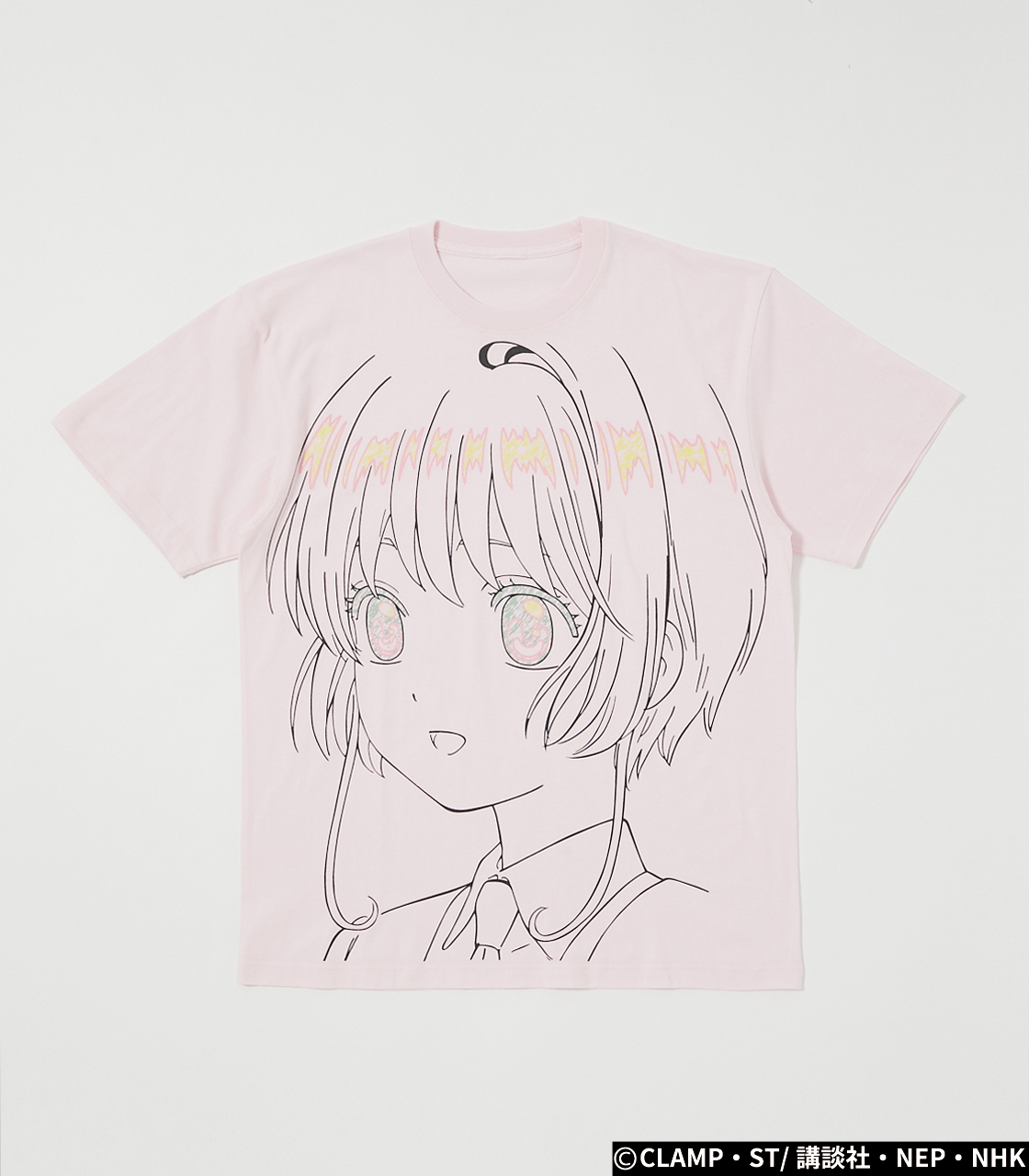 さくらフェイスビッグTシャツL.PNK