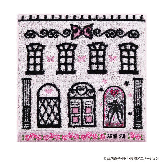 「セーラームーン×ANNA SUI」タオルハンカチ セーラームーン(ピンク／ブラック／ネイビー)