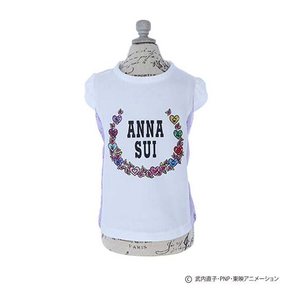 「セーラームーン×ANNA SUI」ペットウェア 守護星マークTシャツ(ホワイト／パープル)