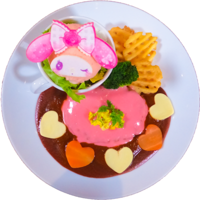 「My Melody Cafe in Akihabara」マイメロディハンバーグ