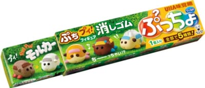 「モルカー×ぷっちょ」「ぷっちょワールド　りんごソーダ味」