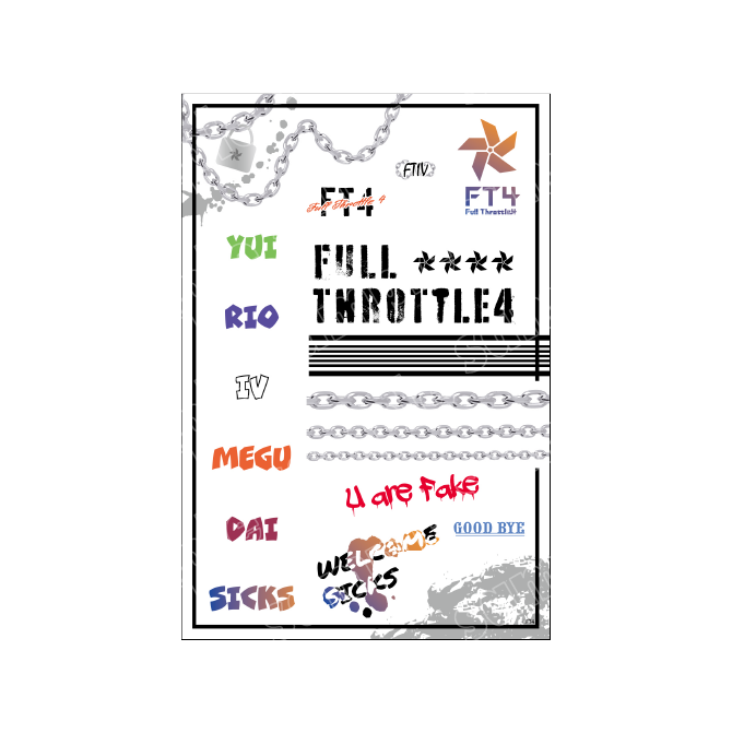 Full Throttle4 feat. HoneyWorks 1stアルバム「FT4」発売記念くじ　​E賞：タトゥーシール