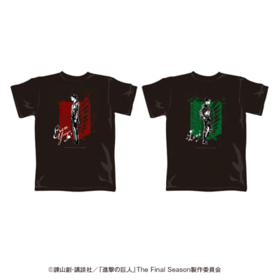 「進撃の巨人The Final Season」新規墨絵デザインPOP UP SHOP　Tシャツ