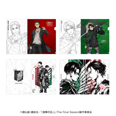 「進撃の巨人The Final Season」新規墨絵デザインPOP UP SHOP　クリアファイル