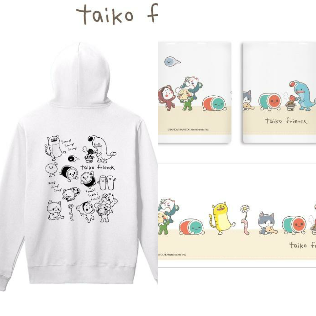 「太鼓の達人」ほんわかファンシーな「たいこフレンズ」グッズ登場！アパレルから雑貨まで展開