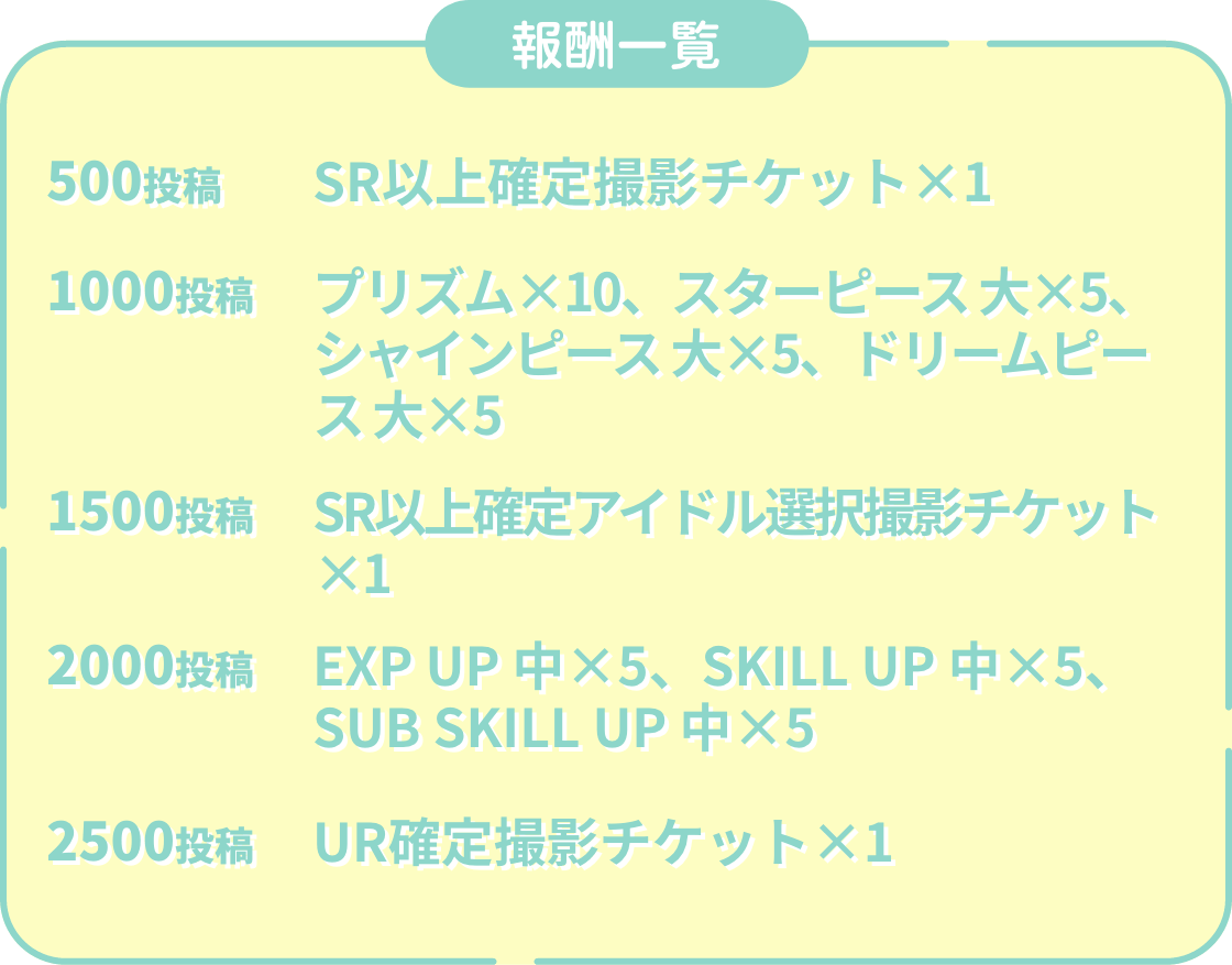 「サンリオキャラクターズ×うたの☆プリンスさまっ♪ Shining Liveコラボ記念投稿キャンペーン