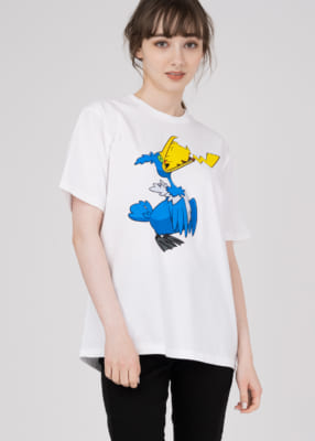 「ポケモン×グラニフ」Tシャツ「ピカチュウ＆ウッウ」