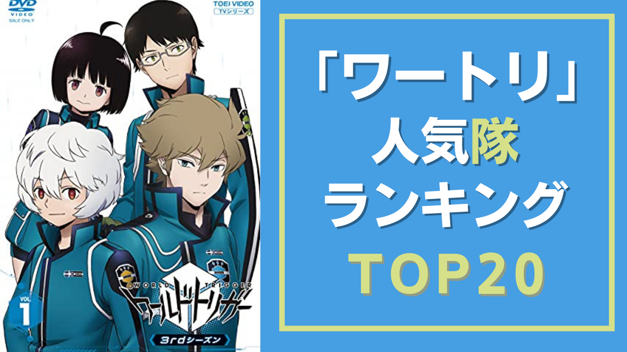 【投票数1万超】「ワートリ」人気隊ランキングTOP20！玉狛第二を抑えて1位に輝いたのは？