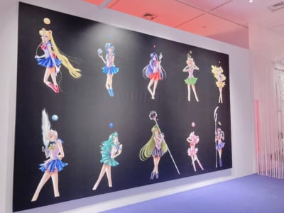 「美少女戦士セーラームーン ミュージアム」 内展示詳細　黒背景