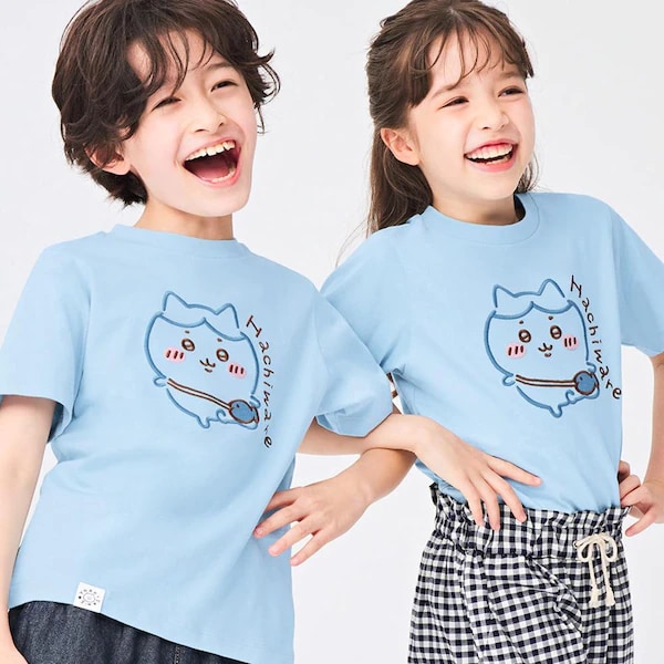 「ちいかわ×GU」KIDS グラフィックT（半袖）：990円（税込）61 BLUE（Chiikawa 2）