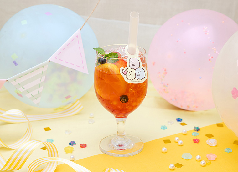 「すみっコぐらし 10th Anniversary Cafe」みつけて たぴおかドリンク