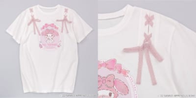 マイメロディ 肩レースアップＴシャツ：2,068円