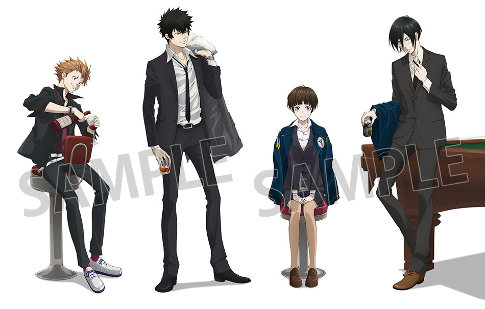 「PSYCHO-PASS サイコパス」ノイタミナショップ＆カフェシアター「公安局刑事課購買部」：描き下ろしイラスト