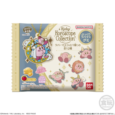 「KIRBY Horoscope Collection ぷっくりラバマスグミ」パッケージデザイン①