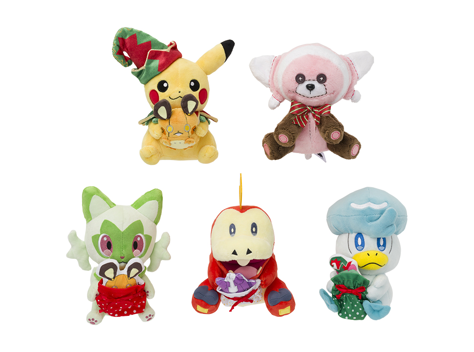 「ポケットモンスター」新グッズ「Pokémon Christmas Toy Factory」ぬいぐるみ