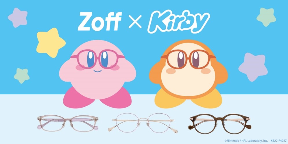 「星のカービィ×Zoff（ゾフ）」メガネをかけたカービィが爆カワ！ふわふわのポーチも登場◎