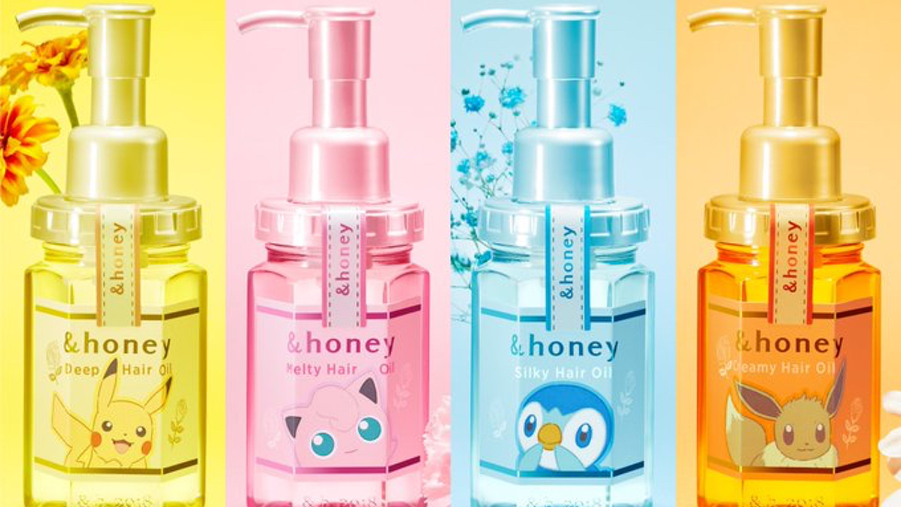 「&honey」ポケモンヘアオイルはプリン・ポッチャマなど4種展開！「パケ買いしそう」