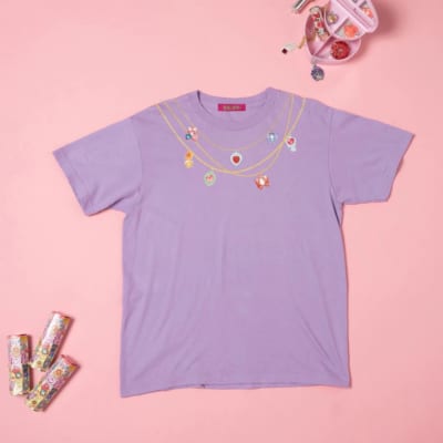 「セボンスター」Tシャツ ライトパープル