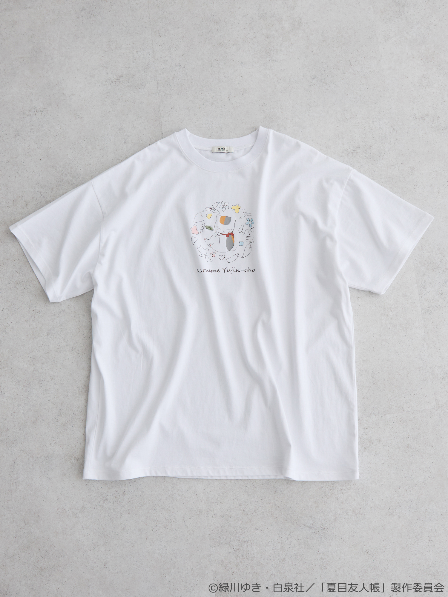 「夏目友人帳」×earth music&ecology Japan Label　ニャンコ先生ビッグTシャツ