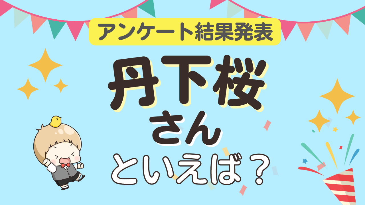 みんなが選ぶ「丹下桜さんが演じるキャラといえば？」ランキングTOP10！【2023年版】