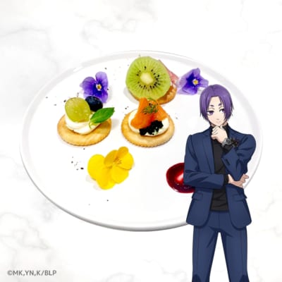 Reo's special canapes -salmon caviar and blueberries-（カナッペ）