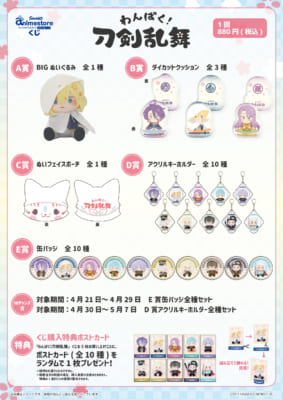 「わんぱく！刀剣乱舞」WEBくじ第2弾 全商品