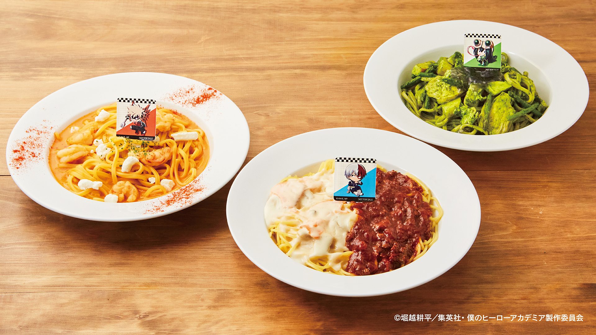 「僕のヒーローアカデミア×プロント」CAFE and DINER コラボパスタ