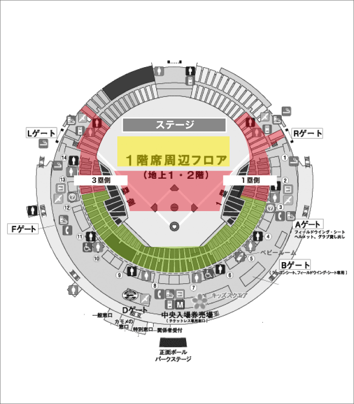 ビックカメラによる会場別・双眼鏡倍率の選び方 ZOZOマリンスタジアム