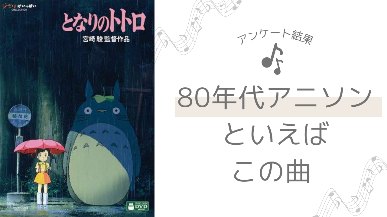 80年代アニソンといえばこの曲！「Get Wild」「ラムのラブソング」「タッチ」など