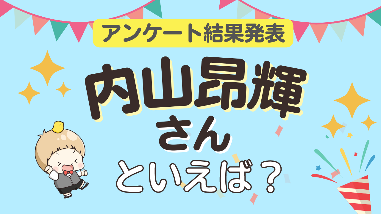 みんなが選ぶ「内山昂輝さんが演じるキャラといえば？」ランキングTOP10！【2023年版】