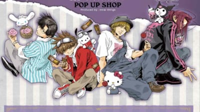 「最遊記×サンリオキャラクターズ POP UP SHOP」等身イラスト