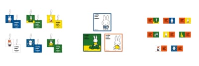 「miffy café tokyo」 クッションキーホルダー、布コースター、ステッカーセット