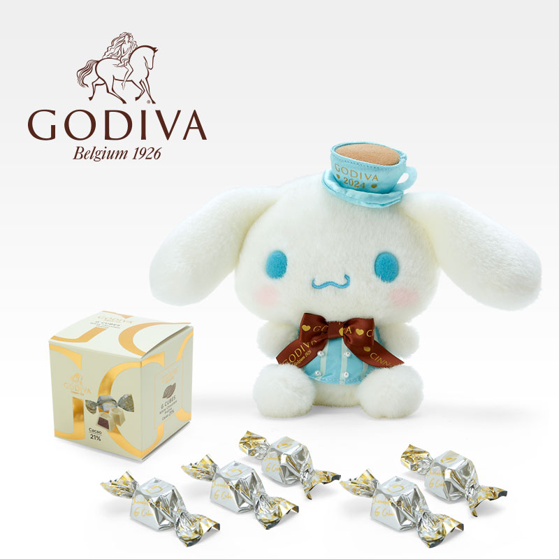 「サンリオキャラクターズ GODIVAギフトセット」ドール＆GODIVA 2024 シナモロール